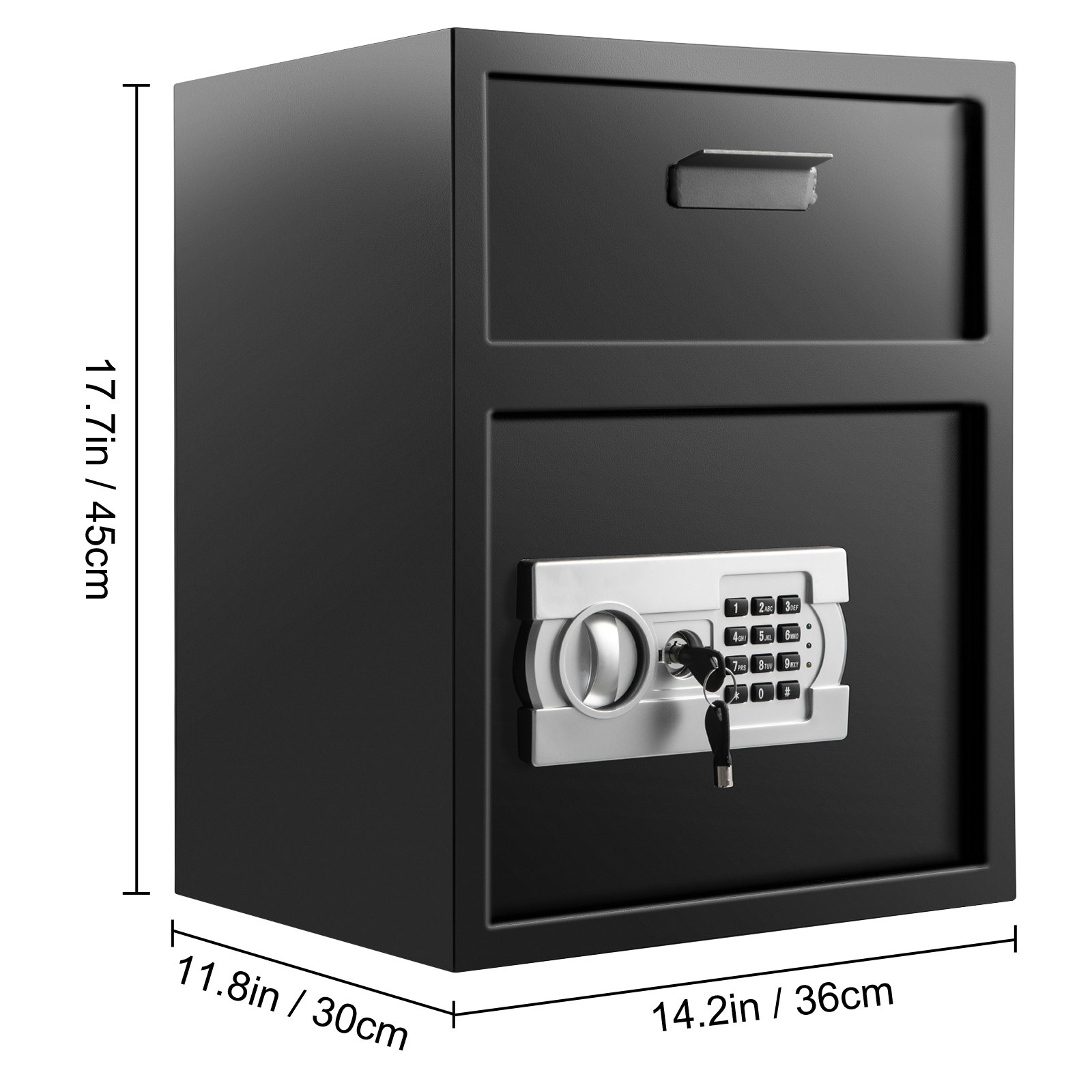 Cassaforte Da Armadio VEVOR - 36x30x45cm, Elettronica, Con Slot Di Rilascio, Borsa Ignifuga, Per Documenti E Gioielli - Foto 12