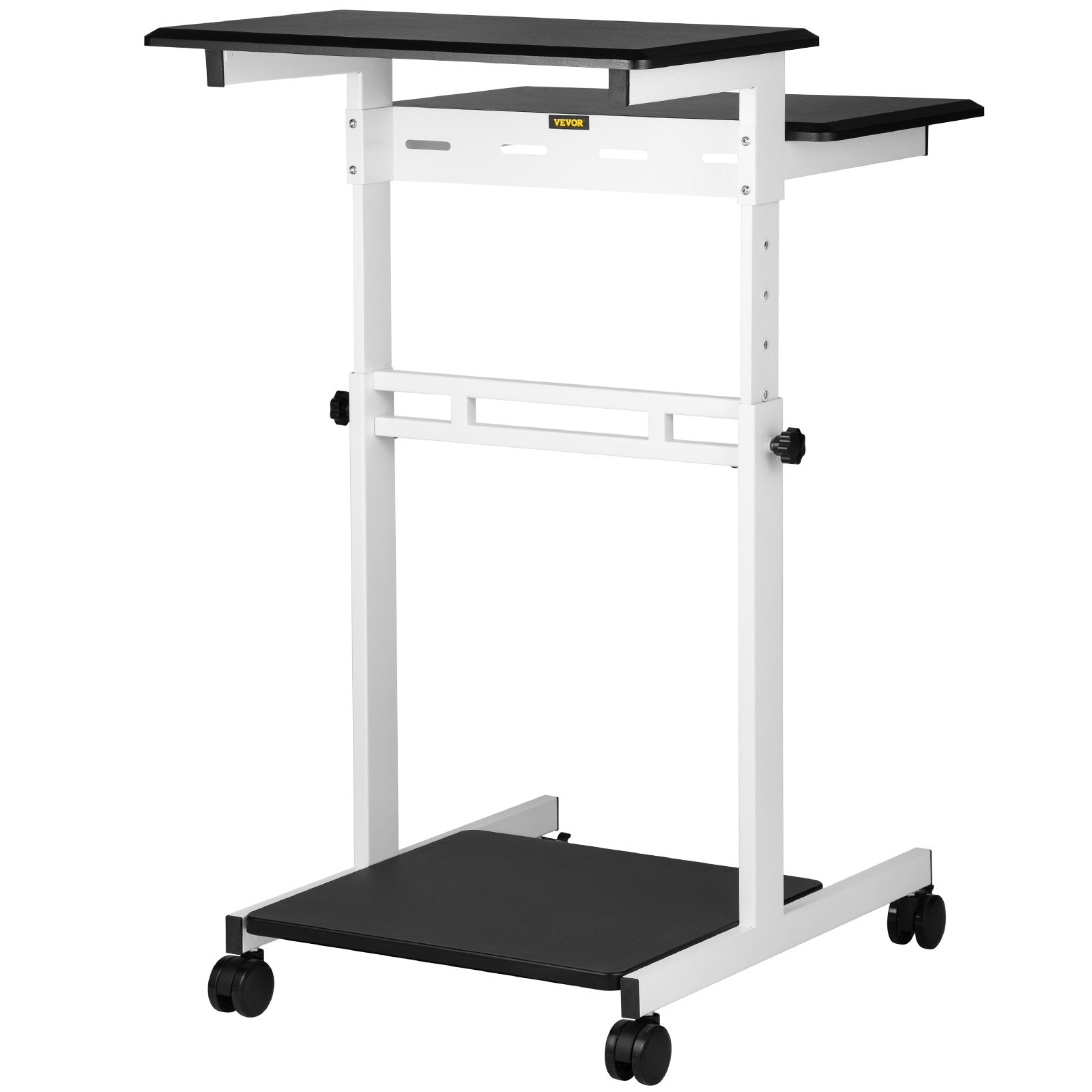 Tavolo Per Laptop Mobile Regolabile - Scrivania Portatile Con Ruote Bloccabili, Supporto Notebook Girevole Per Divano E Letto D'Ospedale