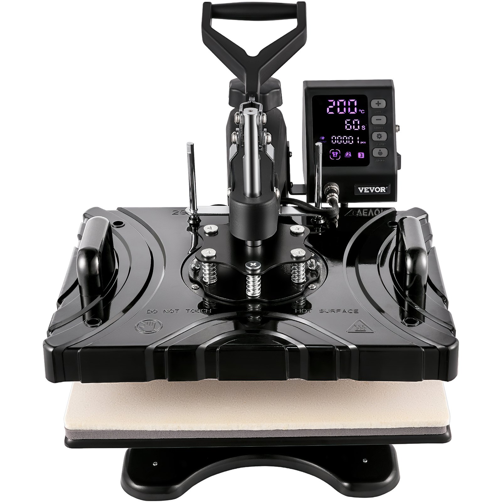 Pressa A Caldo Delclynee 38x38 Cm - Professionale Per Magliette E Sublimazione, 1400W, 110V