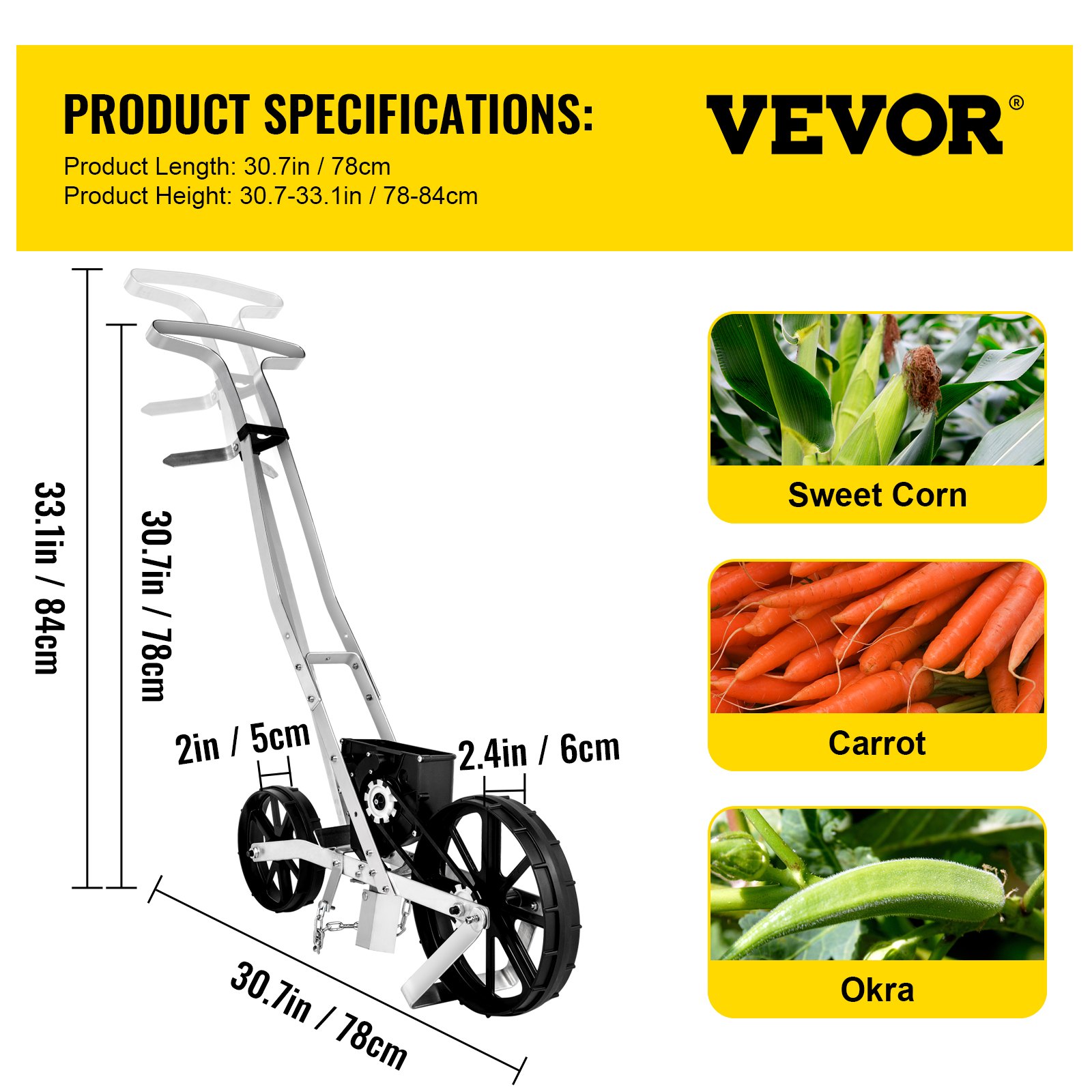 Distributore Di Semi Manuale - 6 Pezzi Per Giardinaggio Di Precisione Con Semi Piccoli - Foto 3