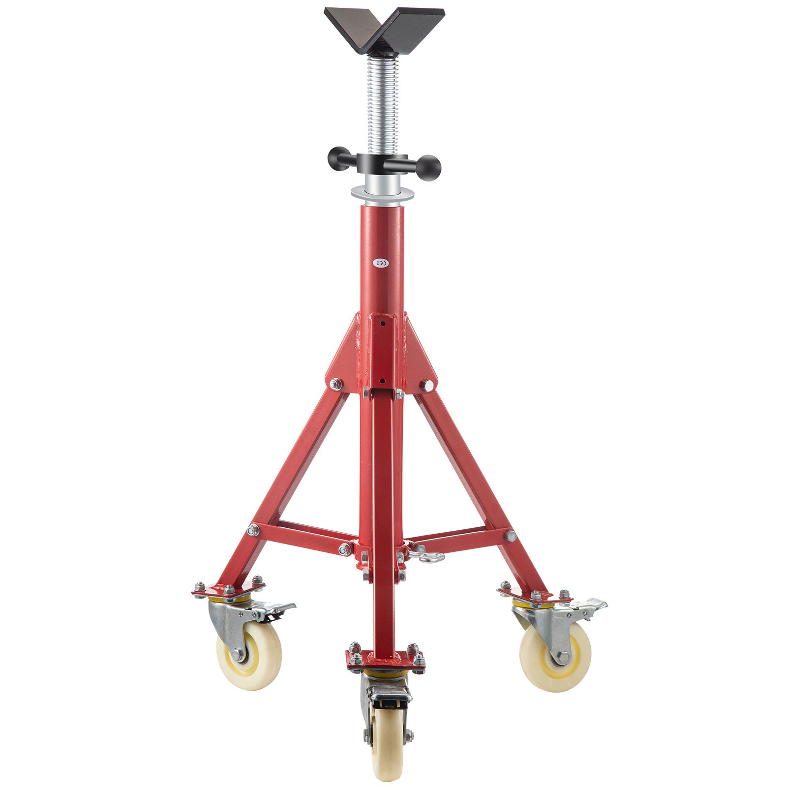 VEVOR Cavalletto per Tubi 400kg con Supporto a V da 71 a 131cm con Rotelle VEVOR Cavalletto per Tubi 400kg con Supporto a V da 71 a 131cm con Rotelle