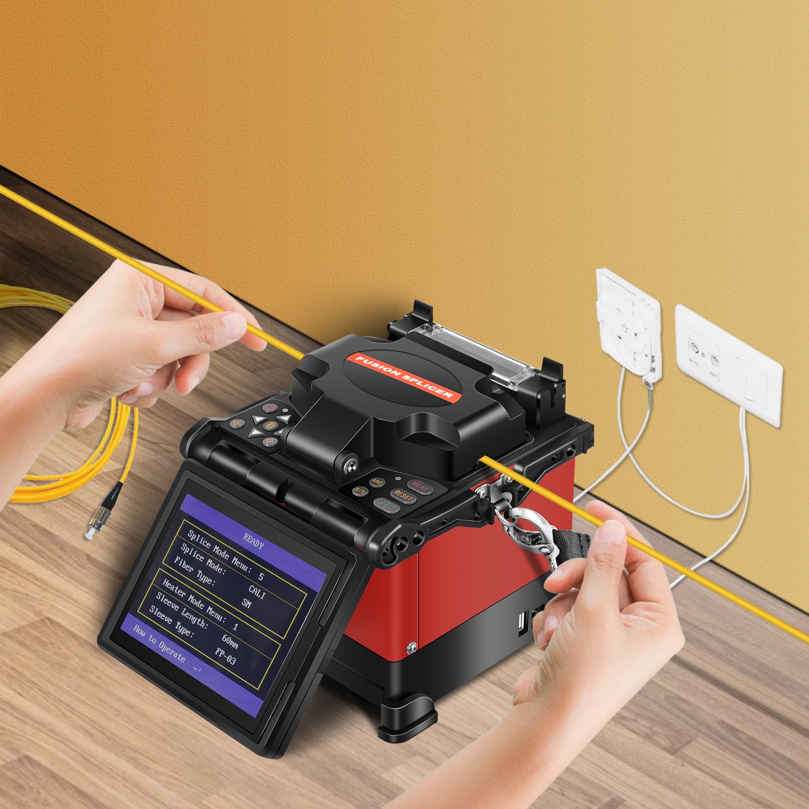 Taglierina Fibre Ottiche QUARKZMAN SKL-60S 3 In 1 – Giunzione A Freddo, Lama Tungsteno, Per Fibra Nuda E Cavi In Pelle – Precisione Top