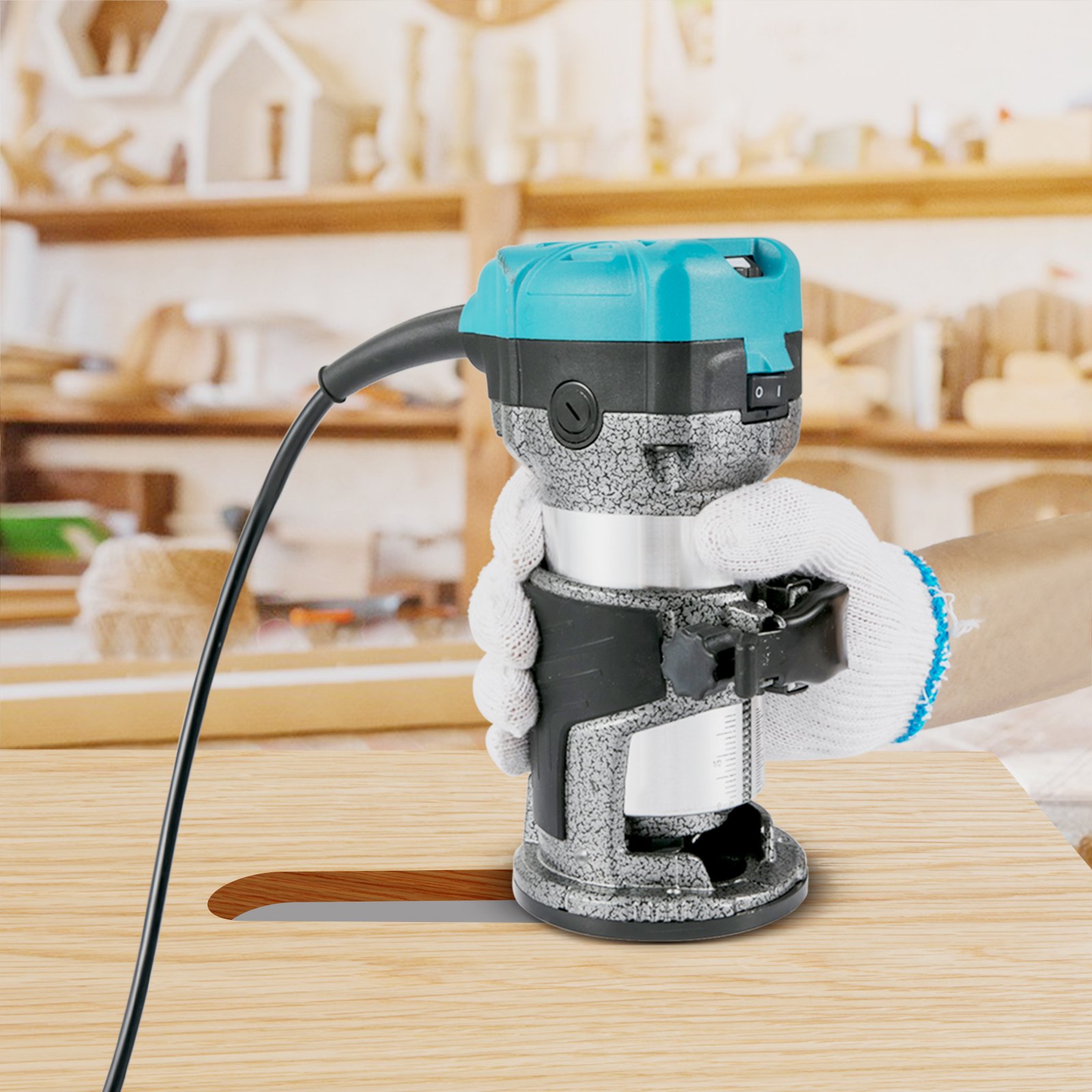 Fresatrice Verticale Per Legno 800W 30000 Giri/min – Potente, Precisa E Multifunzione Per Falegnameria E Fai-da-te!