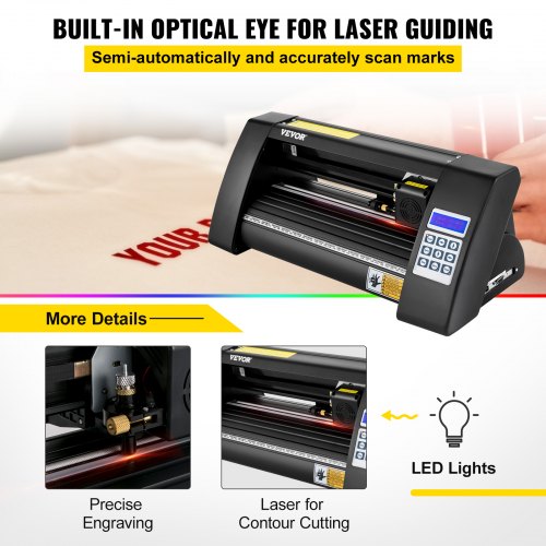 Plotter Da Taglio Vinile VEVOR KH-375A - 375mm, 95W, Con Guida Laser LED - Foto 6