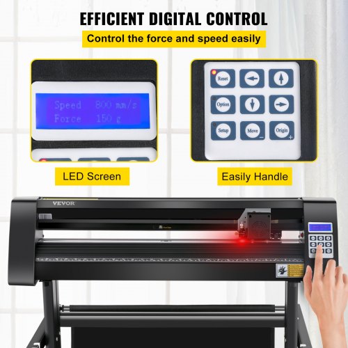 VEVOR Taglierina Vinile 34 Pollici - Plotter Da Taglio Professionale Con Alimentazione Carta, Display LCD E Software Signmaster Per Insegne Fai Da Te - Foto 2