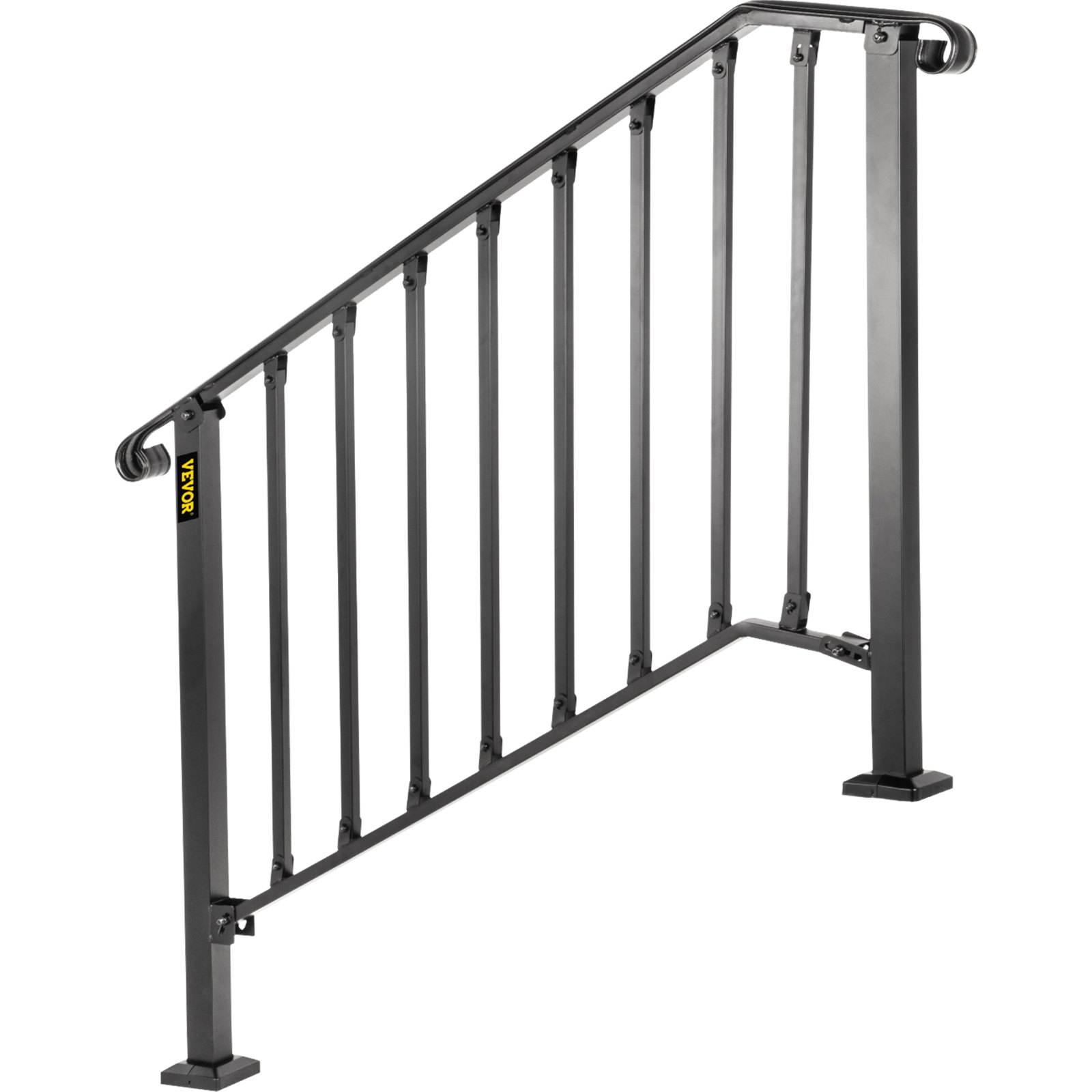 Ringhiera Corrimano Passamano Set Ringhiera per Scale Opaco con 3
