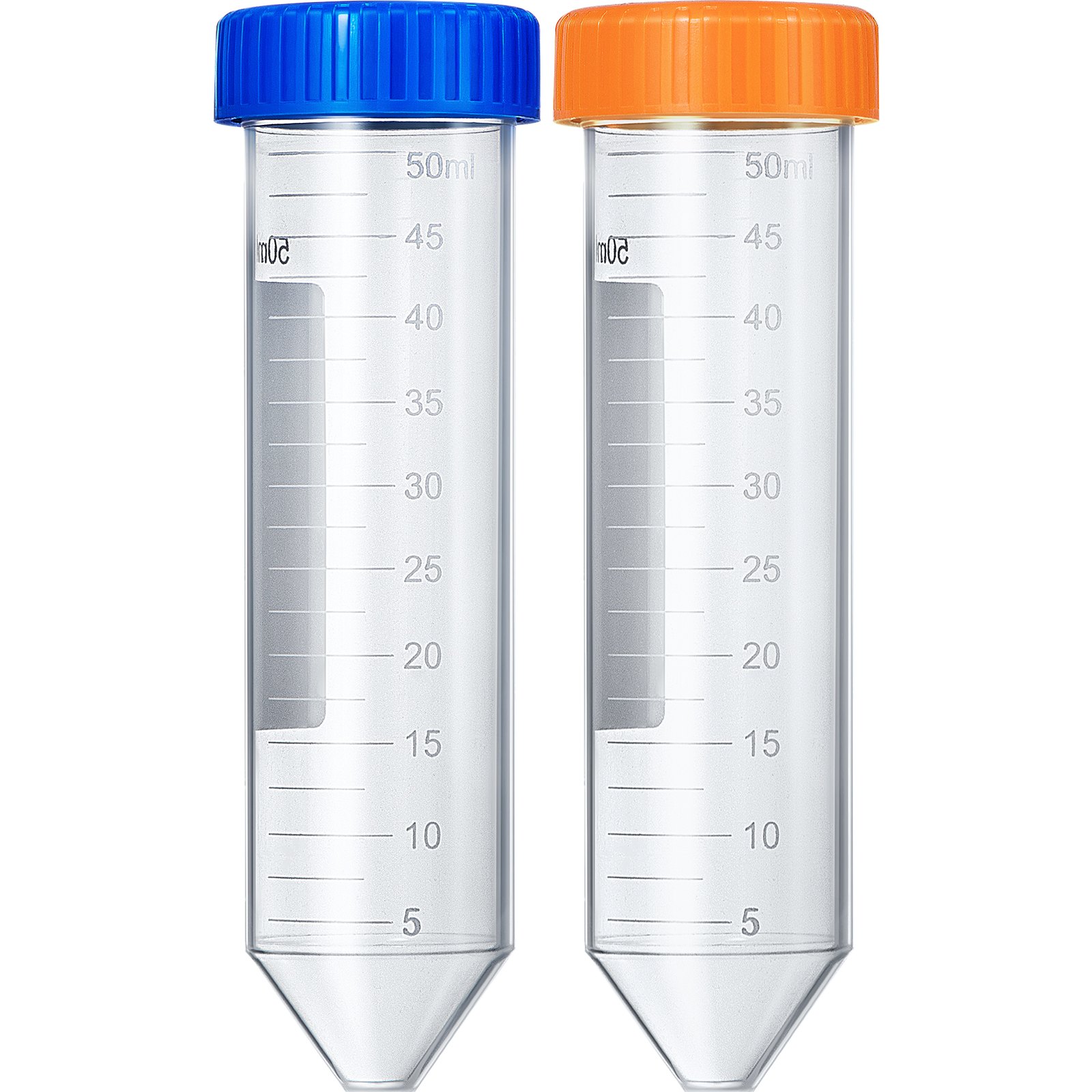 Twdrer - 500 Provette Per Microcentrifuga Da 0,5 Ml In Plastica Trasparente Con Coperchio, Graduate, Ideali Per Laboratorio E Campioni