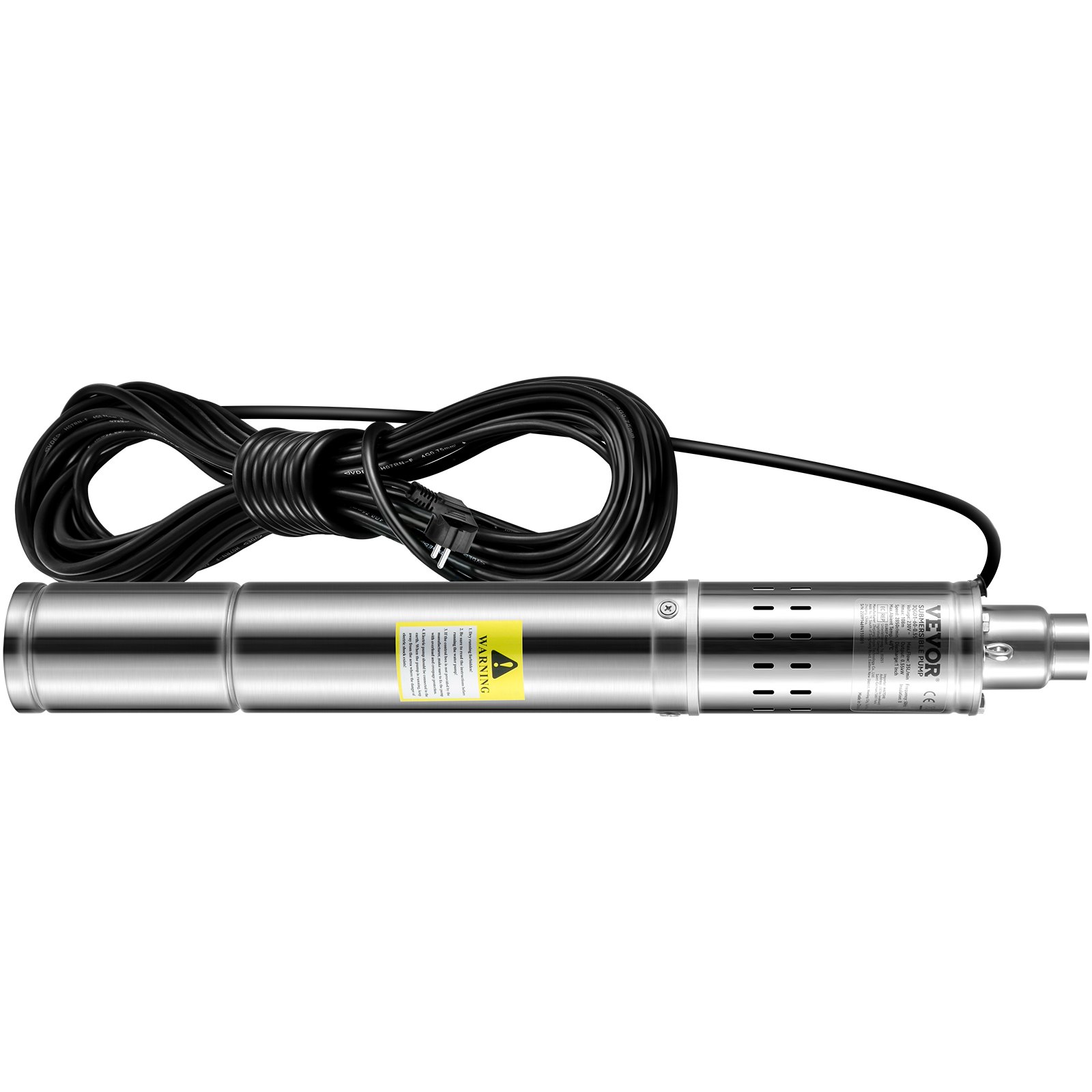 Pompa Sommersa Acque Chiare VEVOR Pompa Sommergibile Per Pozzi Profondi Pompa Acqua In Acciaio Inox 550 W 35 L/Min 108 M | Leroy Merlin Pompa Di Sentina - Foto 4