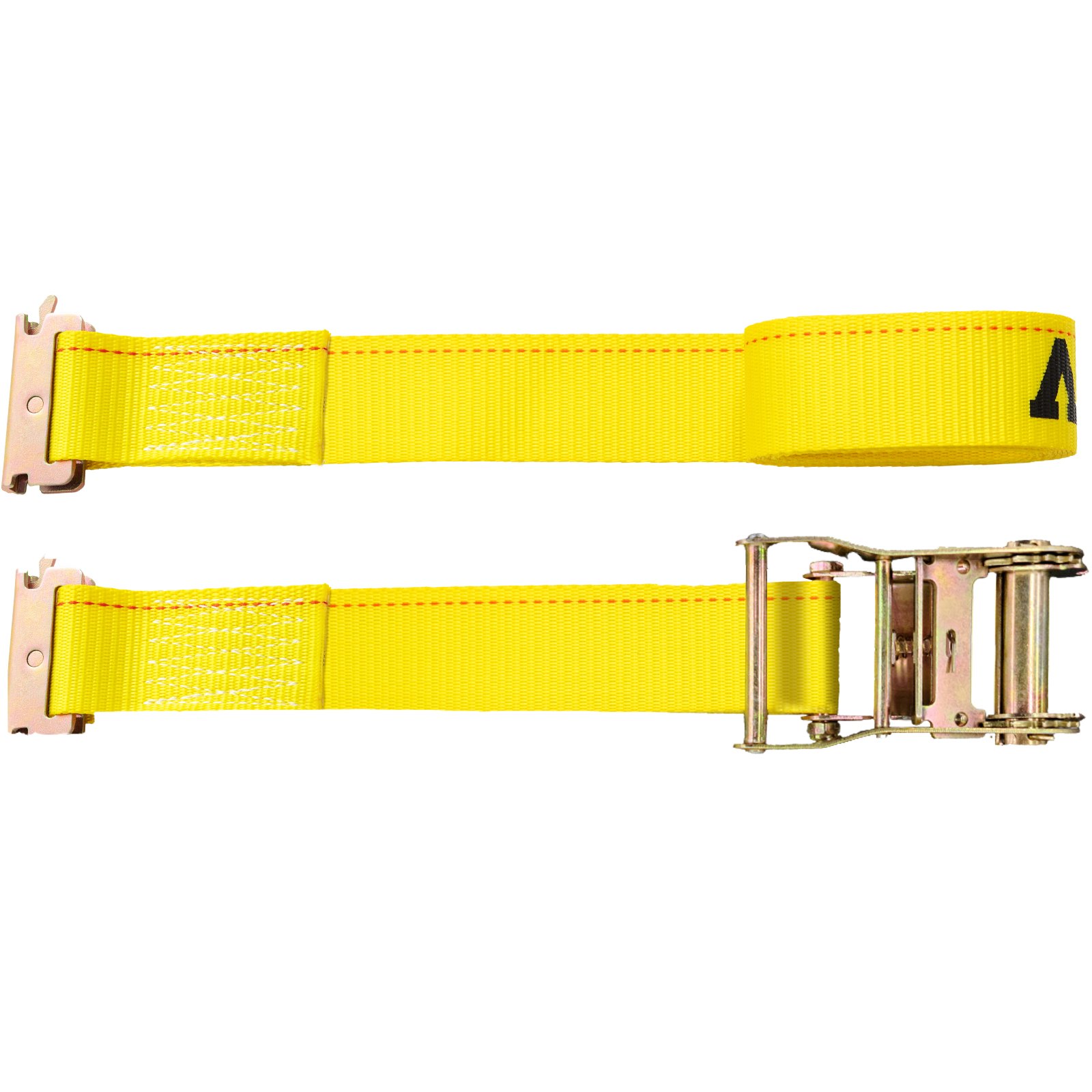 2 Cinghie A Cricchetto Per Carico, 5,1 Cm X 12', Con Ganci Per E-Track E A-Track, Portata 453 Kg