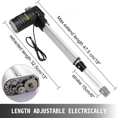 VEVOR Attuatore Lineare 12V, Attuatore Lineare Ad Alta Velocita Da 0,55 - Foto 8