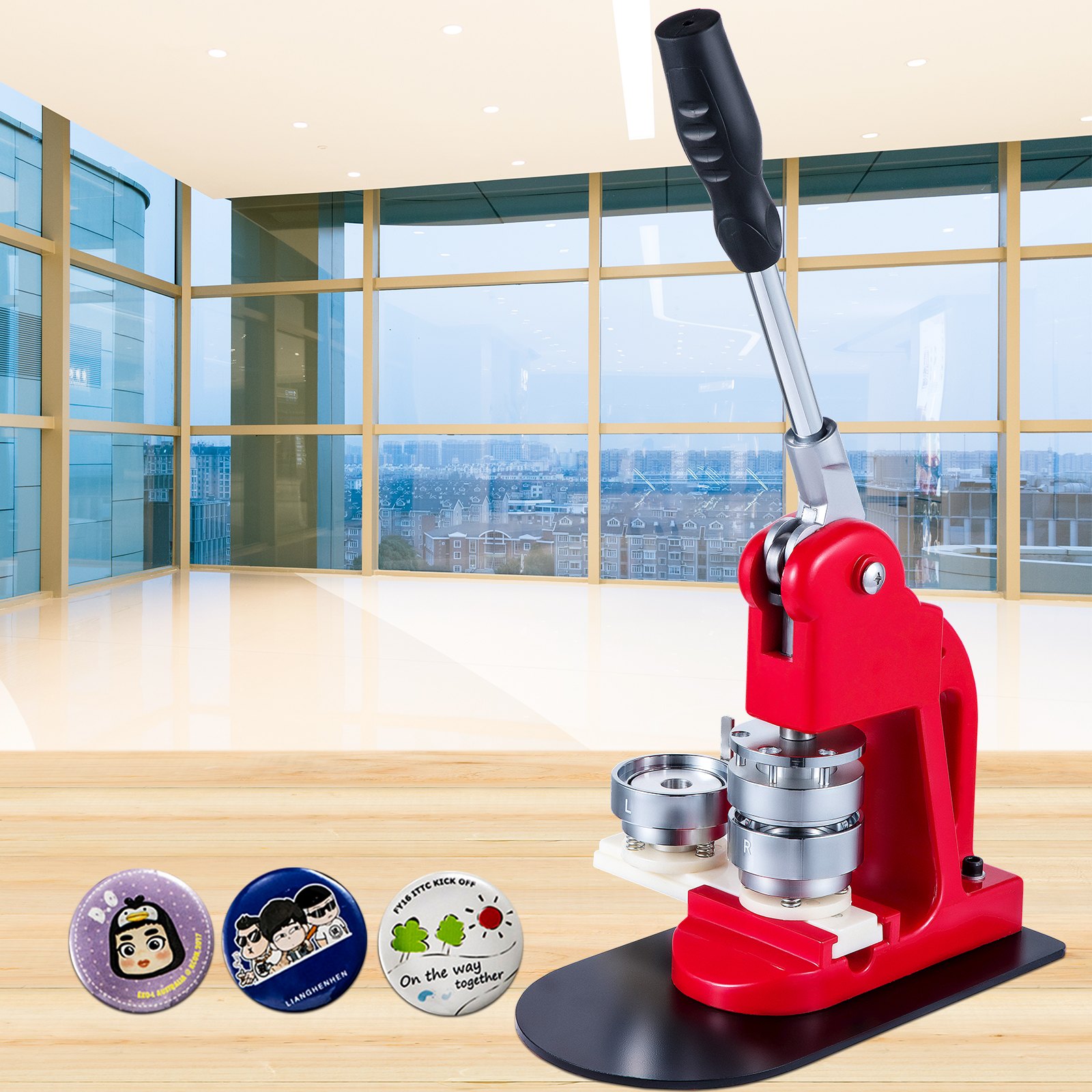Macchina per badge 25/32/58 mm, Pressa per badge con 300 kit di accessori, Kit fustellatrice manuale badge punzonatrice, Macchina per la creazione di badge rosa | IT Macchina per badge 25/32/58 mm, Pressa per badge con 300 kit di accessori, Kit fustellatrice manuale badge punzonatrice, Macchina per la creazione di badge rosa | IT