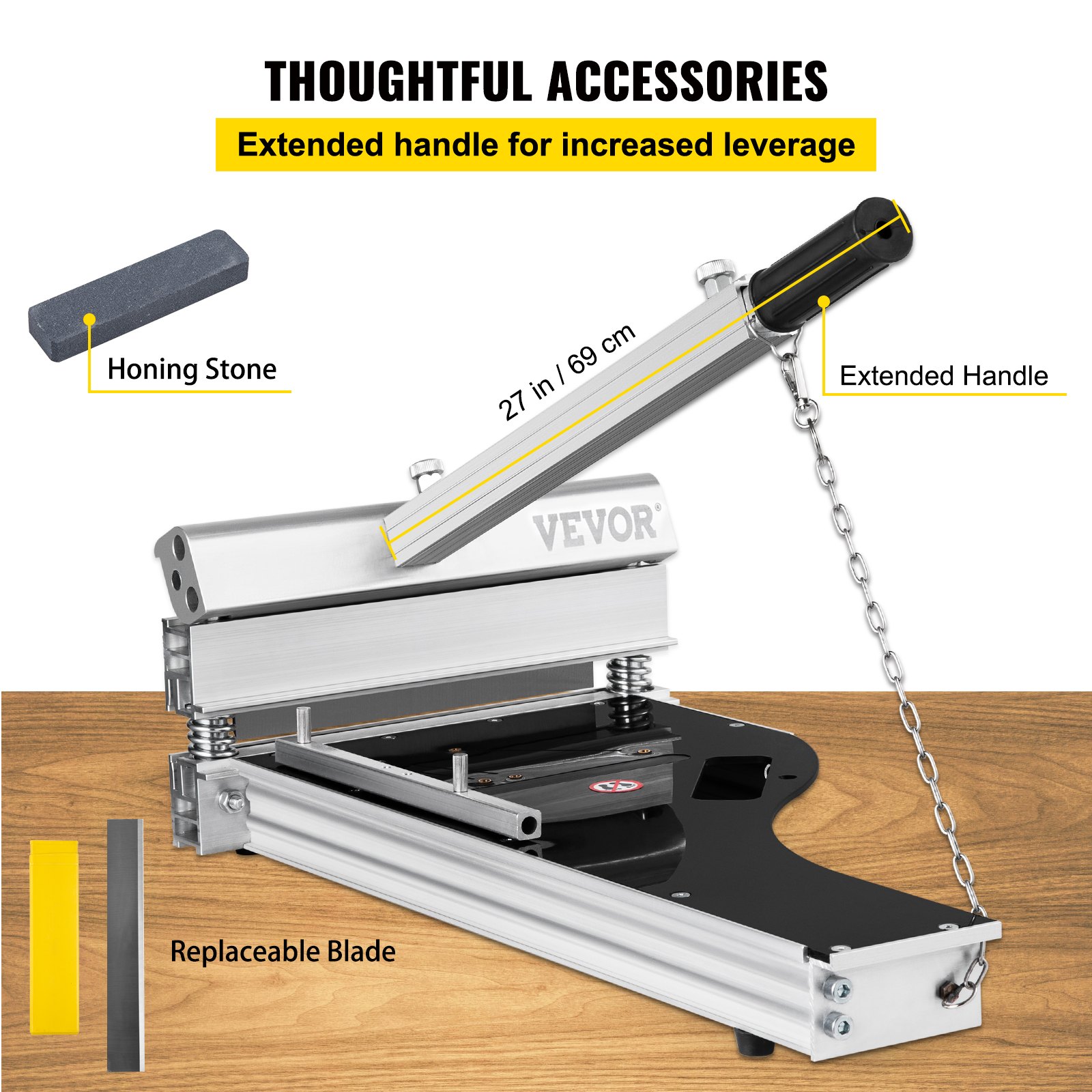 Taglierina Pavimenti VEVOR Per Laminato E Vinile - Profondità Taglio 12mm - Foto 5