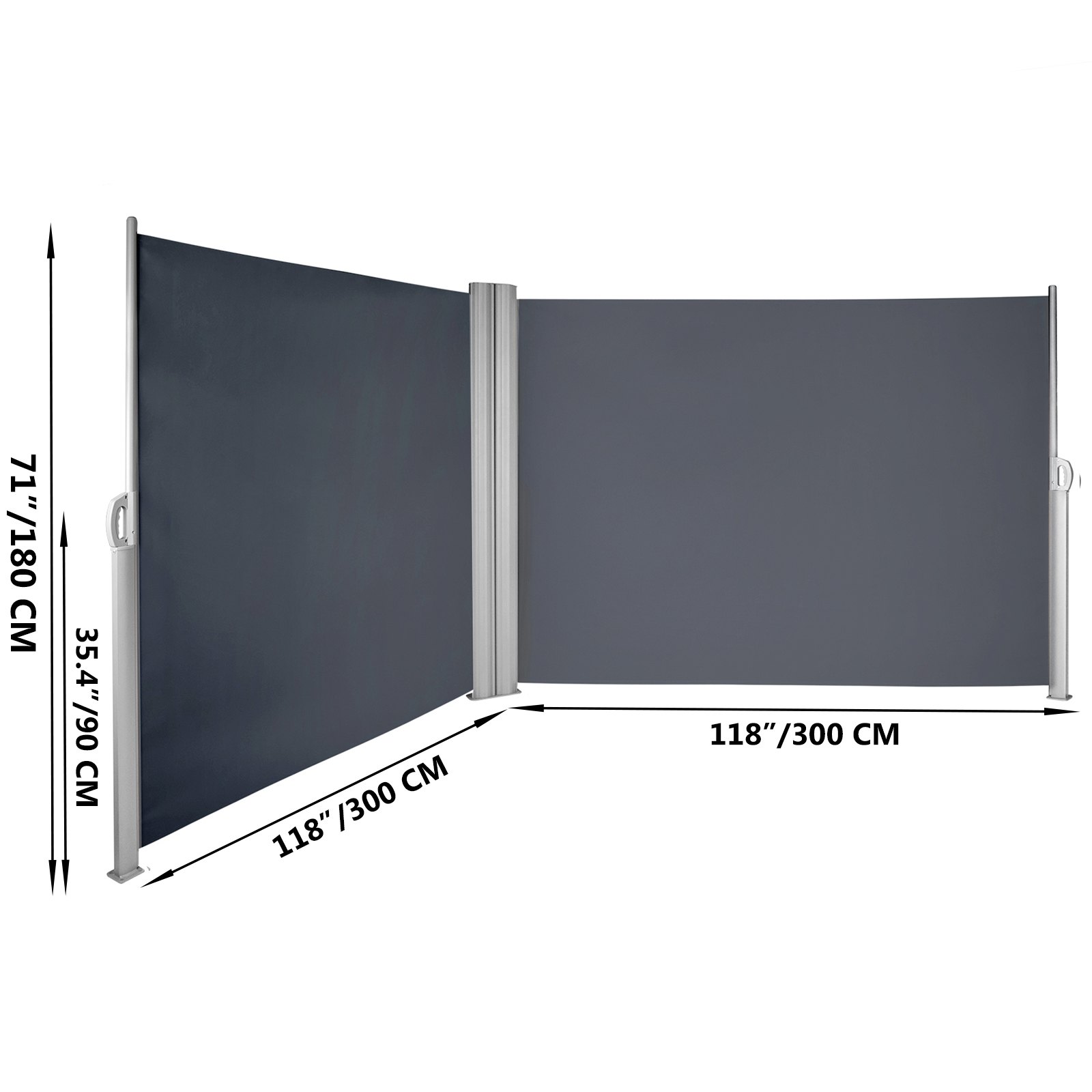 VEVOR Tendalino Laterale Auto Camper – Retrattile 2x2,5 M, PU3000mm UV50 + Garanzia