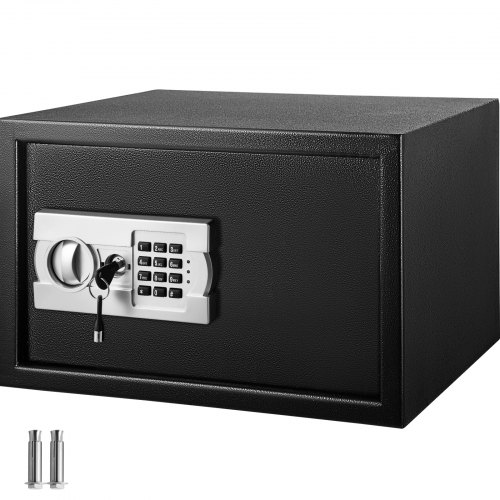 VEVOR 安全キャビネット セキュリティセーフ 電子金庫ボックス 33.98L キーパッド付き デジタル金庫