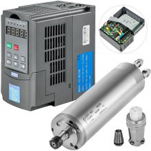 VEVOR 0,8KW Watergekoelde Spindelmotor 1,5KW Variabele Frequentie Drive Omvormer