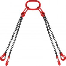 5' Chain Sling with quad Legs 5ton Capacity Tackle Alloy Steel Adjustable