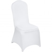 100 STKS Spandex Stretch Stoelhoezen Wit voor Bruiloft Feestbanket Decoratie:
