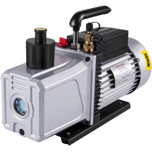 VEVOR Vacuümpomp 12CFM Negatieve drukpomp 1HP 5 Pa Hoog rendement vacuümpomp Ideaal voor huishoudelijke airconditioning, auto-onderhoud, vacuümverpakking