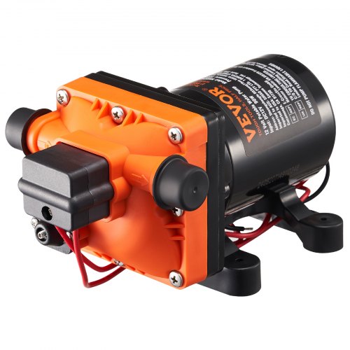 VEVOR 12V membraanpomp 3GPM 11,36 L/min 4-kamer waterpomp drukschakelaar afbeelding