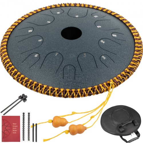 VEVOR Tong Trommel Handpan Trommel Marineblauw Hang Drum Instrument 36 cm Dia afbeelding