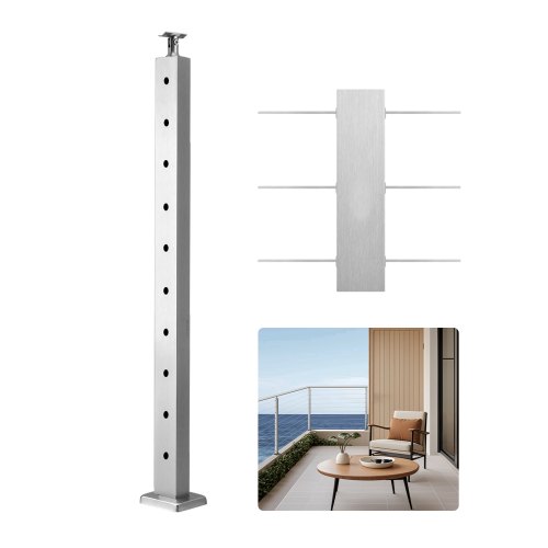 VEVOR Kabelleuningpaal 91x2,5x5cm Leuningpaal 1JZLGZXYS914I4BDB001V0 afbeelding
