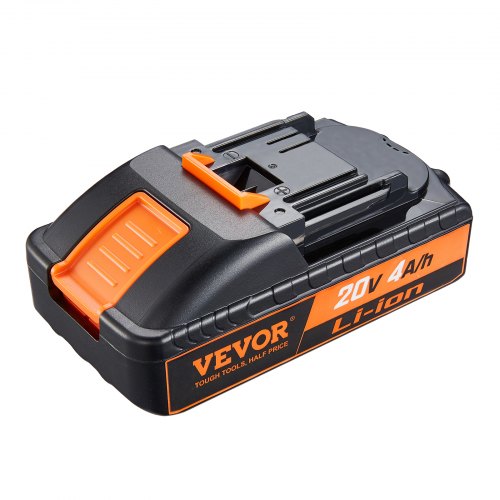 VEVOR 20V 4000mAh lithiumbatterij vervanging voor elektrisch gereedschap max. 40A uitgangsstroom batterij met overbelasting, diepe ontlading, oververhitting en kortsluitbeveiliging lithiumbatterij 144,4 x 76,0 x 54,8 m afbeelding