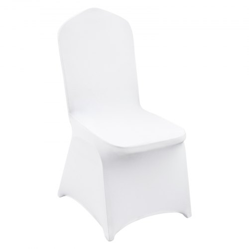 50PCS Stretch Spandex White Folding Chair Covers Decotation Solemn Elastic afbeelding