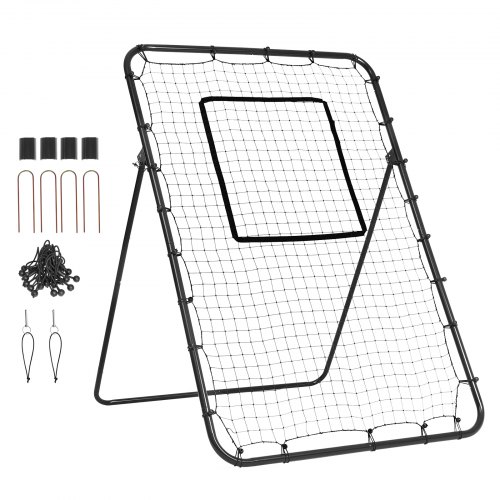 VEVOR Rebound Net Multisport Honkbal Softbal Pitchback 1,2x1,8m Oefennet afbeelding