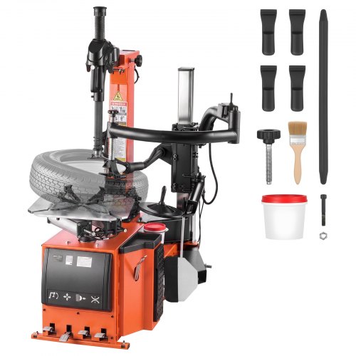 VEVOR elektrische bandenwisselaar 1100 W met onafhankelijke hulparm voor autowerkplaatsen, extern klembereik 305–559 mm, intern klembereik 305–660 mm, max. velgbreedte 15 inch, pedaalbediening