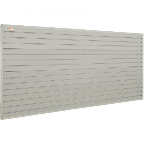 VEVOR set van 8 wandpaneel gereedschapswand 243,8 x 129,1 cm wandpaneel WPC gereedschapshouder organizer, lattenwand slatwall ophangbord ophangbord wandhouder ideaal voor werkplaats magazijn kelder werkbank garage afbeelding