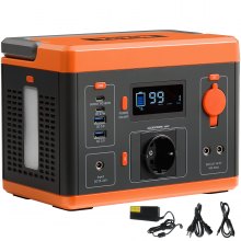 VEVOR 300W draagbare krachtcentrale Zonnegenerator Stroomgenerator 296Wh voor kamperen