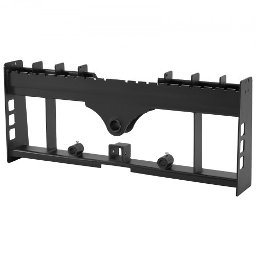 VEVOR Skid Steer Loader, 1814 kg nominaal vermogen, 1150 mm palletvorkframeverlengingen met 50,8 mm trekhaak en speerhulzen, past op snelkoppelladers, alleen frame