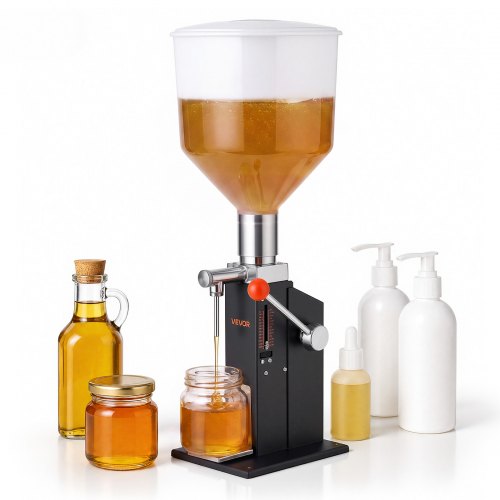 VEVOR handmatige vulmachine voor vloeistoffen van 10-120 ml met een reservoir van 12 liter, geschikt voor dranken, olie, honing en lotions, behuizing