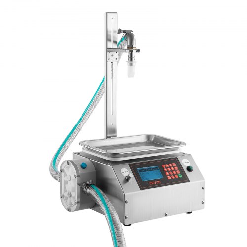 VEVOR Automatische vulmachine voor flessen van 20-5000 g, geschikt voor pasta, honing, perensiroop en sesampasta. Roestvrijstalen behuizing, digitale