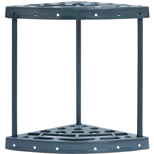 VEVOR tuingereedschapstandaard 43x43x58,5cm gereedschapshouder organizer PP multifunctioneel tuingereedschap opbergrek 19 slots anti-tip systeem tuingereedschaphouder bezemhouder garage tuinkamer afbeelding
