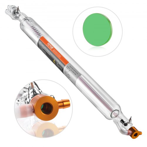 VEVOR CO2-laserbuis CO2-laserbuis 40 W, professionele laserbuis 720 mm lengte CO2-laserbuis CO2-glazen laserbuis voor lasersnijden, lasermarkeren, lasergraveren en acrylsnijden etc. afbeelding