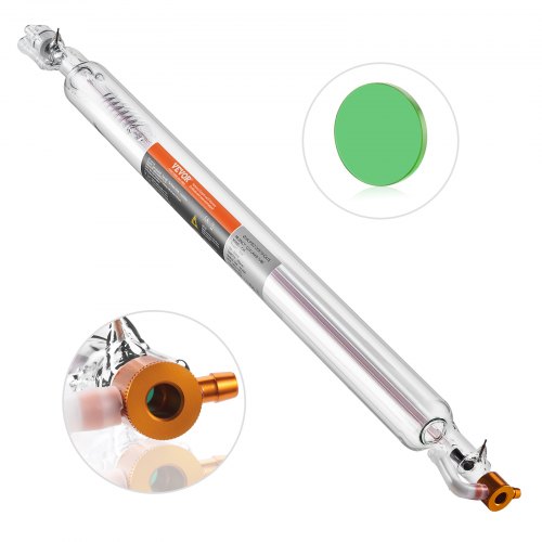 VEVOR CO2-laserbuis CO2-laserbuis 50 W, professionele laserbuis 850 mm lengte CO2-laserbuis CO2-glazen laserbuis voor lasersnijden, lasermarkeren, lasergraveren en acrylsnijden etc. afbeelding
