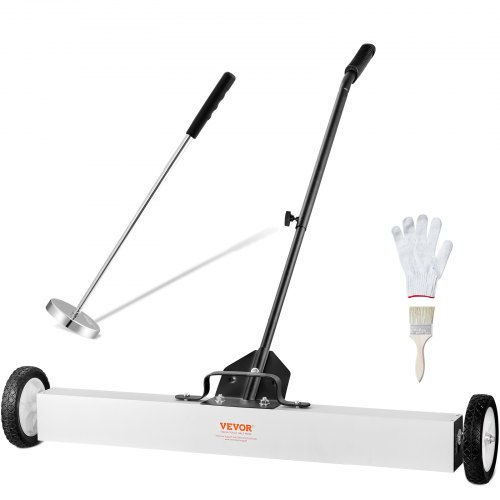 VEVOR magneetveger telescopische magneetbezem tapijtveger oprolbaar 91cm afbeelding