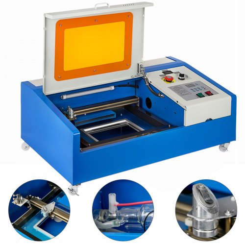 40W Laser Engraver Machine 12X8 Inch Instruction Video Rotate Wheels SPECIAL BUY