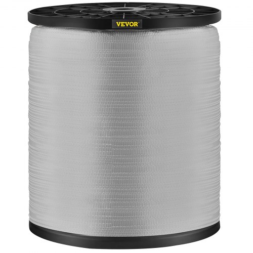 VEVOR 567 kg Polyester trekband, 961 m x 12,7 mm platte band voor draad- en kabelgootwerk, variabele functies, platte kabel voor trekken/laden/verpakken onder alle weersomstandigheden