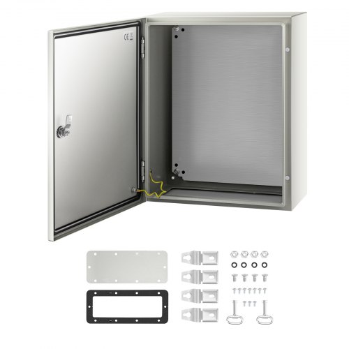 VEVOR schakelkast NEMA industriële behuizing 50x40x20cm NEMA 4X stalen verdeelkast IP66 waterdichte en stofdichte elektrische aansluitdoos voor buiten
