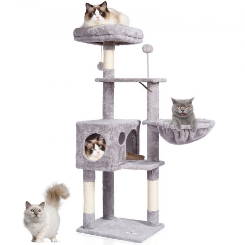 VEVOR krabpaal kattenkrabpaal klimboom voor katten krabpaal sisal 115cm afbeelding