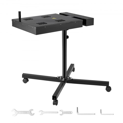 VEVOR flitsdroger voor zeefdruk, zware zeefdrukdroger, sneldroger met 30 "-42" in hoogte verstelbare standaard, 360 ° rotatie, X-vormige basis, stalen T-shirt-uithardingsmachine afbeelding