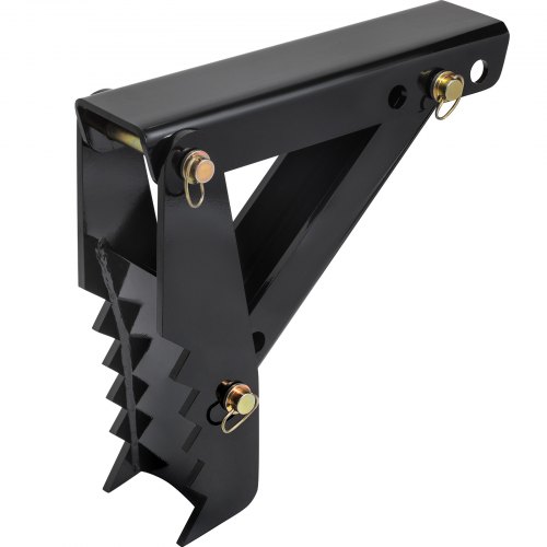 VEVOR 18-inch graafmachineduim, 1/2-inch tanddikte, zware graafmachineduim, lasbare zwarte stalen duimbevestigingen met 12 mm schroefontwerp, verstelbare mechanische duim voor graafmachine/graafmachine afbeelding