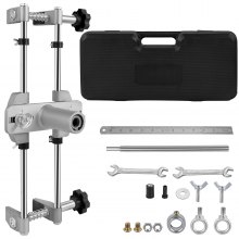 1 Set Mortice Door Lock Fitting Mortiser Jig Kit Installing Tool 3 Cutters Aluminum alloy