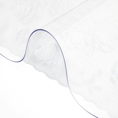 VEVOR PVC tafelkleed 36" x 60", 2 mm dikke transparante tafelbeschermer, rechthoekig transparant bureaukussen, waterdichte tafelbeschermer PVC-film voor kantoordressoir, nachtkastje afbeelding