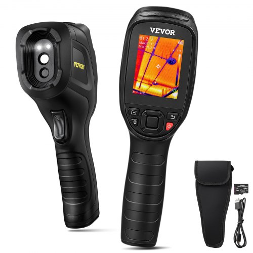 VEVOR Handheld warmtebeeldcamera 240x180 IR-resolutie Infraroodcamera Thermometer 40mK Thermografiecamera -20-550°C Thermische camera Identificatie van wilde dieren Elektrische hotspots Ontbrekende isolatie afbeelding