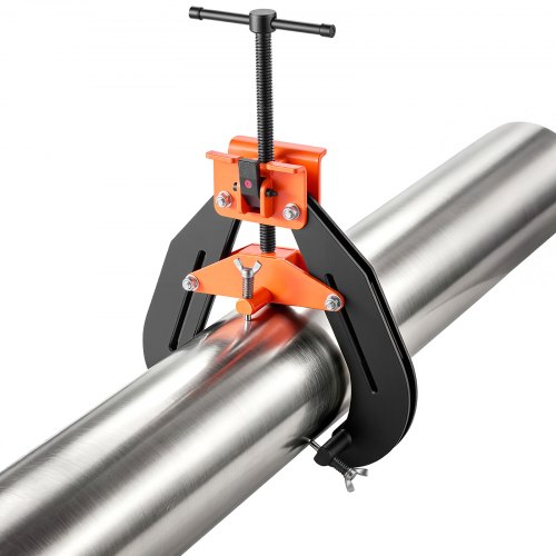 VEVOR pijpuitlijnklem voor buizen van Ø50,8-203,2 mm, uitlijngereedschap, pijpuitlijnklem voor werkplaats, garage en industrie, staalconstructie, 3-punts, met T-handgreep en snelontgrendelingsknop
