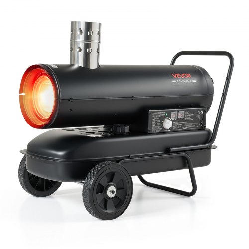 VEVOR Indirecte Verwarming 20 kW Dieselverwarming 38 liter Petroleumverwarming, Verwarming voor Werkplaats, Garage, Magazijn & Bouwplaats, Thermostaat