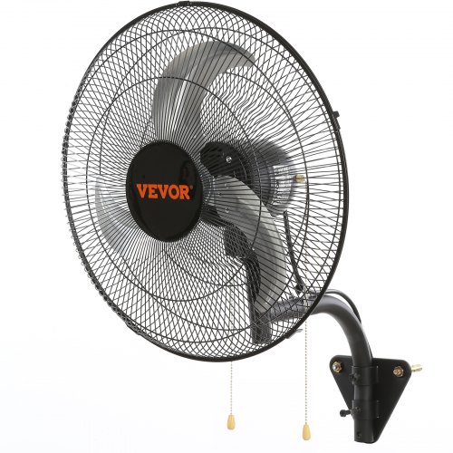 VEVOR wandventilator, 17,5" wandventilator 4000 CFM 3 snelheden residentiële en commerciële ventilator voor het koelen van magazijnen, kassen, werkplaatsen, patio's en kelders, zwart afbeelding